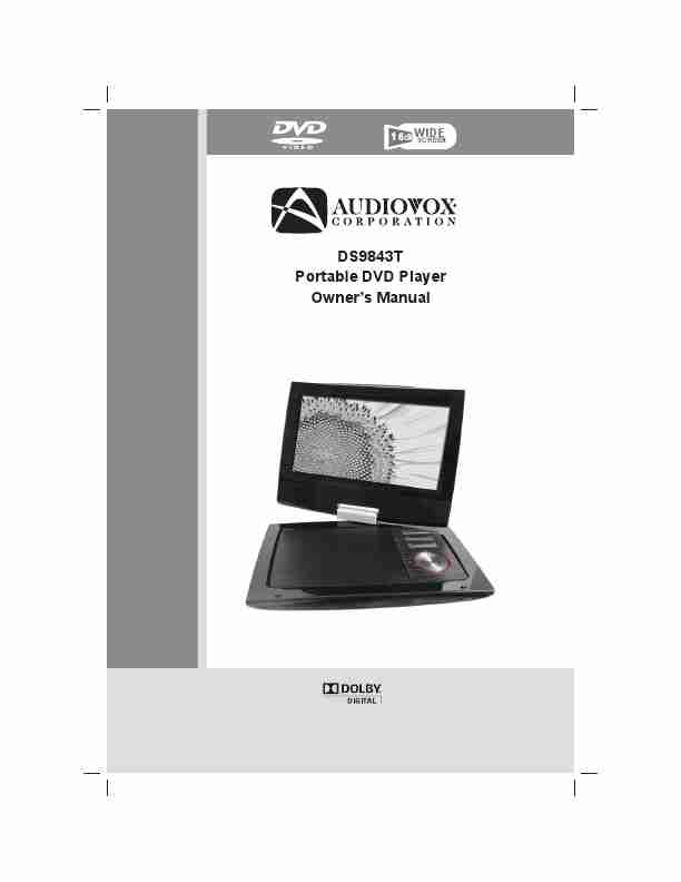 Audiovox Portable DVD Player DS9843T-page_pdf